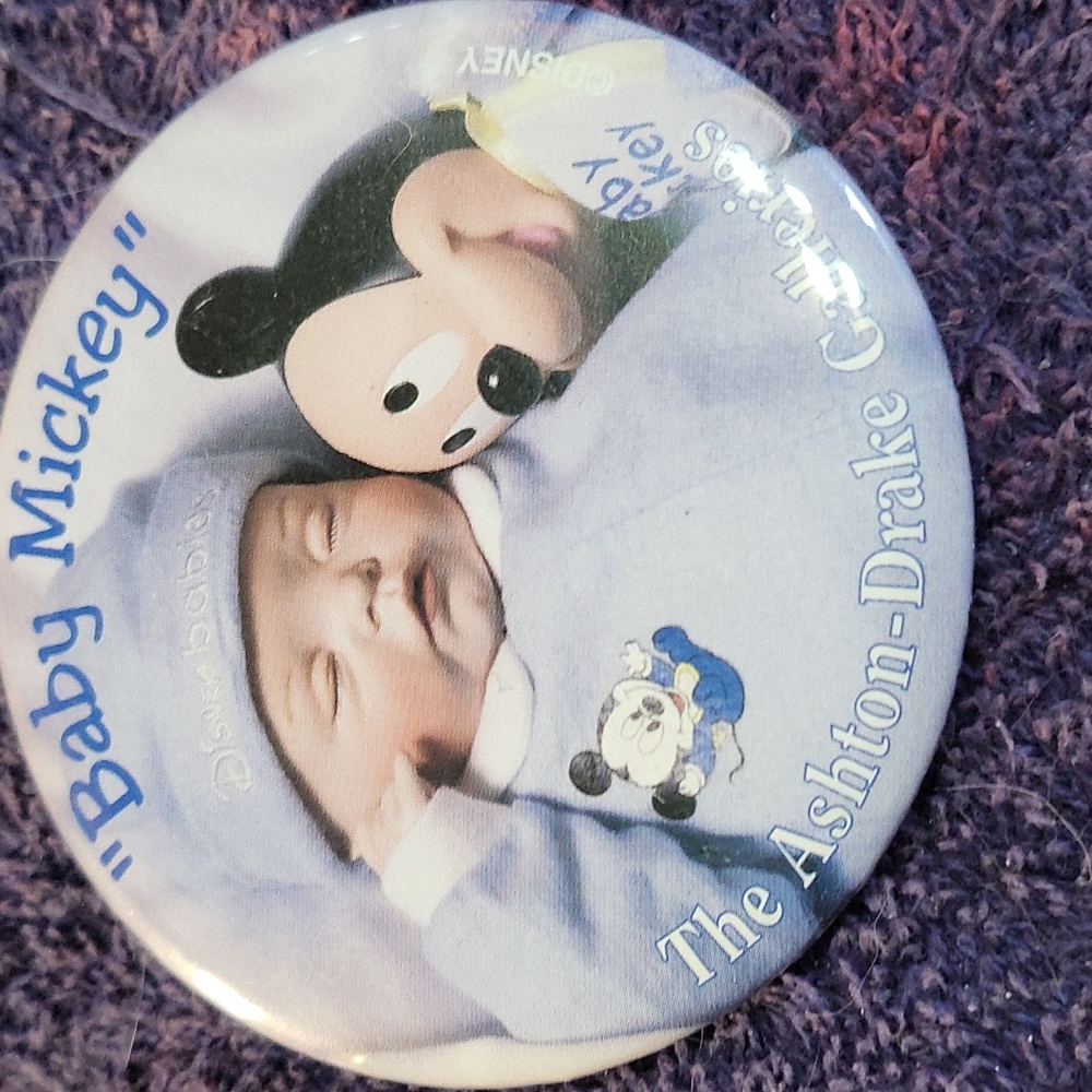Baby Mickey  button